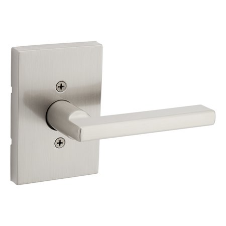 KWIKSET Halifax Lever with Rectangular Rose Half Dummy Door Lock Satin Nickel Finish 788HFLRCT-15